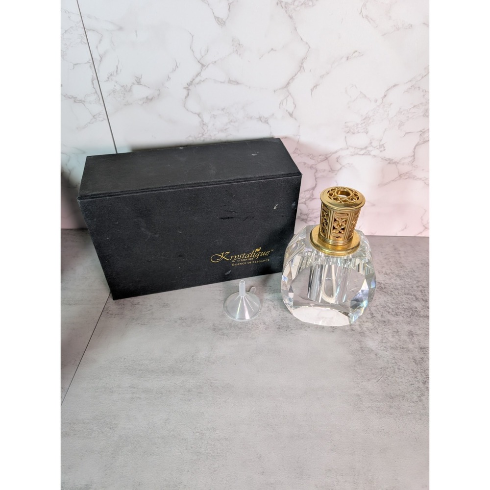 LARGE W/ BOX Krystalique by Scentier Essence Of Elegance Crystal Oil Diffuser